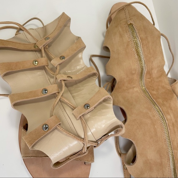 ❎SOLD Cornetti Gladiator Sandals Lace Up Leather Slides Italian Conca EU 37 - Picture 12 of 13